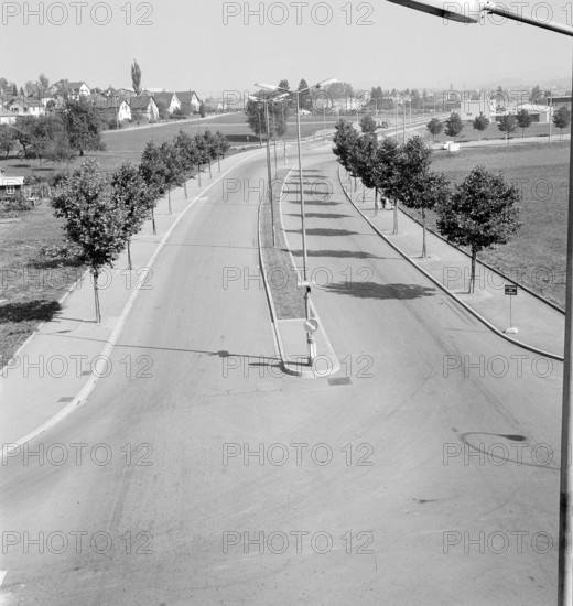 Road in Zurich Oerlikon 1959
