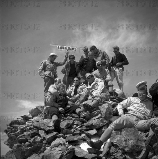 Mountaineering reportage radio Lausanne 1950