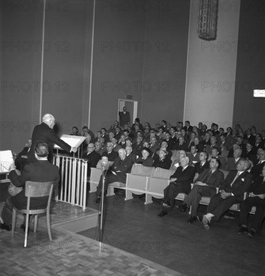 Radio studio Berne 25th anniversary, opening of the new studio 1950