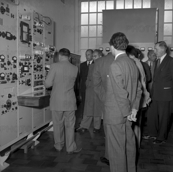 Opening of the enlarged radio station Monte Ceneri 1952