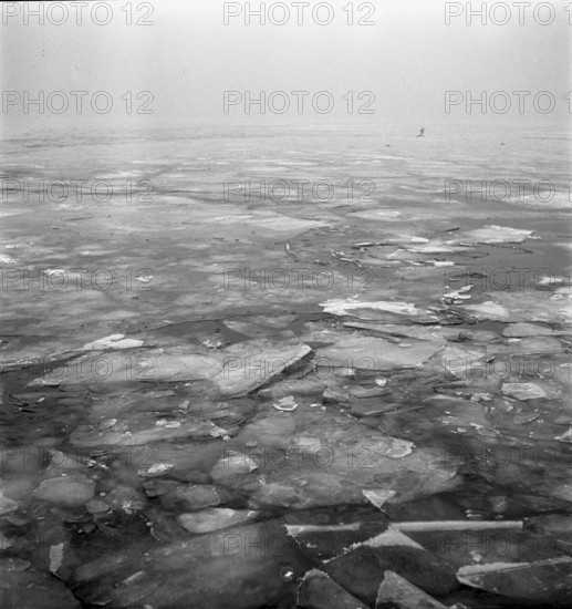 Ice floes on Lake Zurich 1941