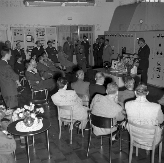 Opening of the enlarged radio station Monte Ceneri 1952