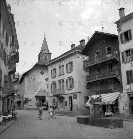 Street in Salvan VS, 1948