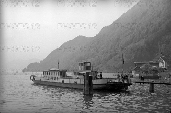 Beckenried - Gersau ferry 1946