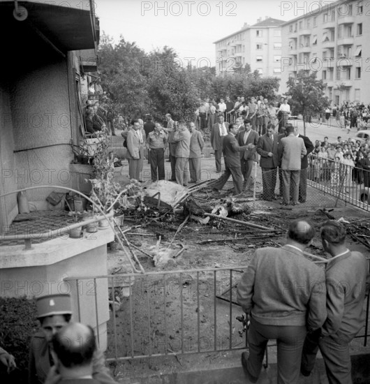 Sporting airplane crash in Lausanne 1952