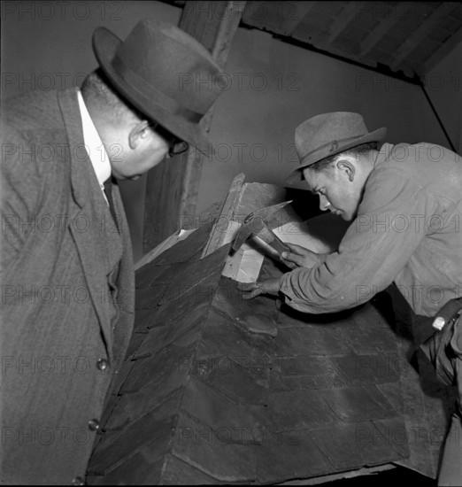 Swiss school for roofer, Uzwil 1950
