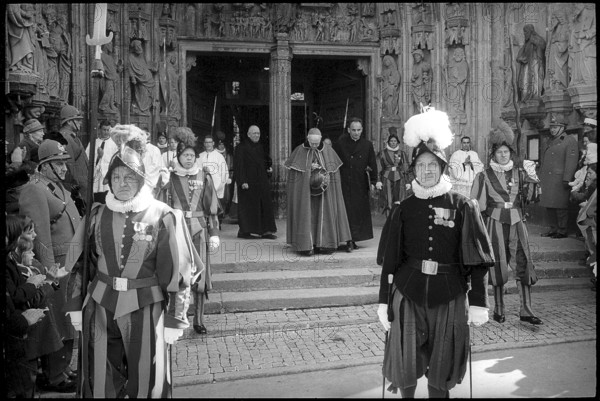 Reception for Cardinal Charles Journet in Fribourg 1965