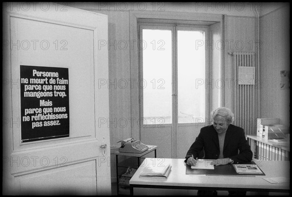 Paul Jubin, director of ""Freres sans Frontieres"". Fribourg 1973