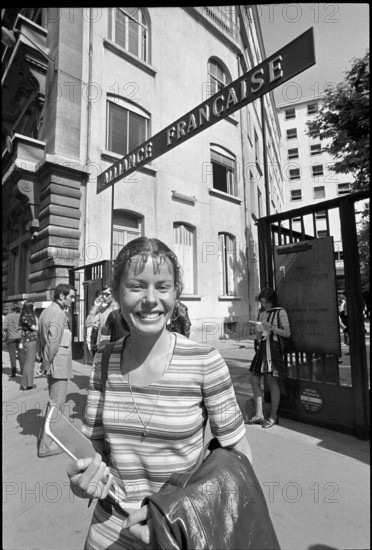 Christina Abrecht in Paris 1971