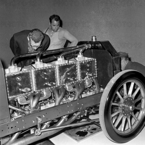 Racing car by Dufaux brothers in the Traffic Museum Lucerne 1965