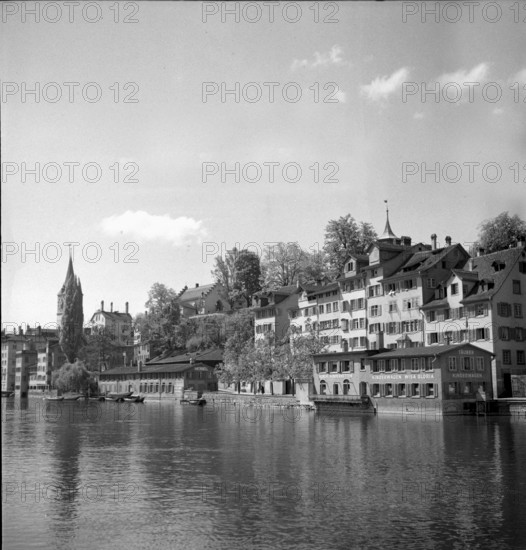 Limmat and Schipfe, Zurich 1938