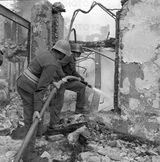 Burning down of the Grand Hotel Diablerets, Les Diablerets 1956