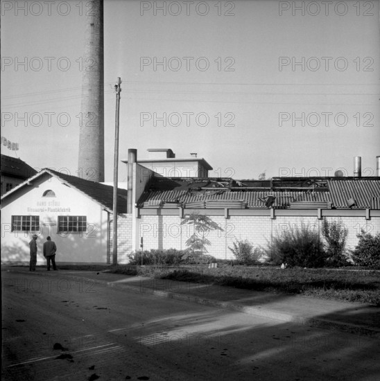 Giesserei Studli Romanshorn damaged by fire 1961