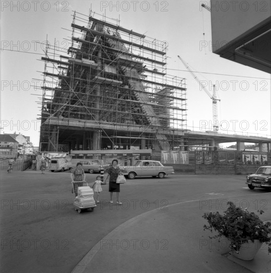 Bienne, indoor swimming pool under construction 1963