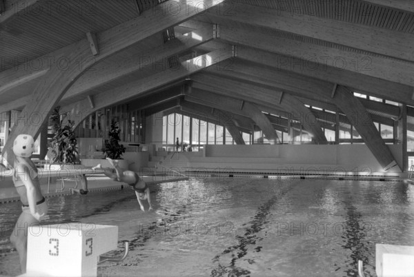 Indoor swimming pool Gstaad 1972