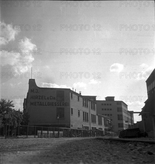 Factory building in Zurich 1948: M.J. Hirzel & Cie