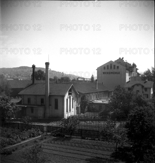 Factory building in Zurich 1948: Werdmuhle