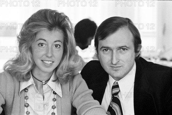 Annette Ringier, editor of ""Annette"", with chief editor Beat Hirt, 1973