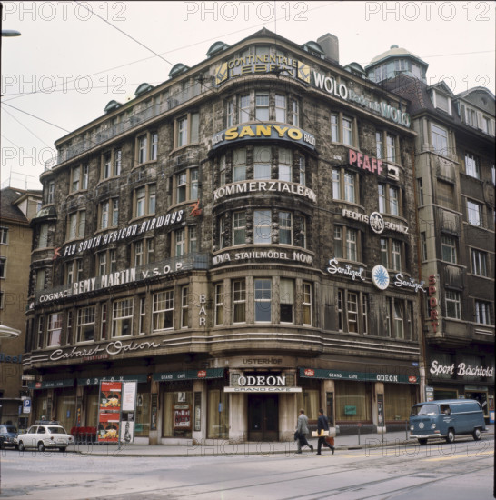Odeon at the Bellevue in Zurich, um 1968