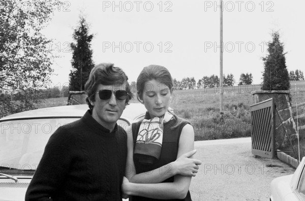 Jochen Rindt, Austrian race driver, with his wife Nina, 1969