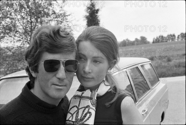 Jochen Rindt, Austrian race driver, with his wife Nina, 1969
