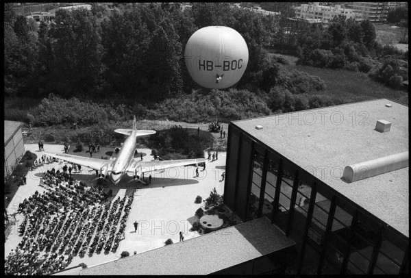 Inauguration of the new air hall, Verkehrshaus der Schweiz, Luzern 1972