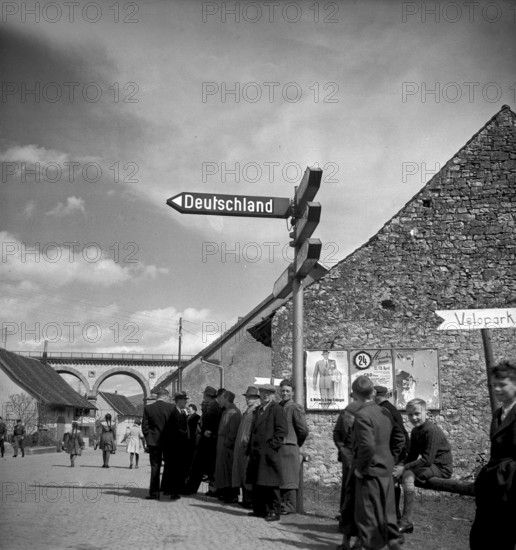 Koblenz border crossing 1947