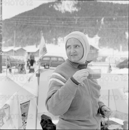 14th Swiss New Year's tent camp in Les Diablerets 1957