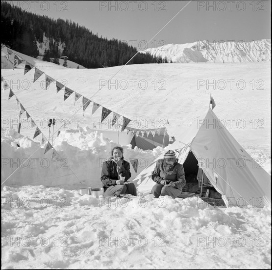 10th Swiss and International New Year's tent camp, Adelboden 1953