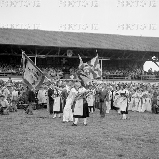 Swiss wrestling festival Grenchen 1950