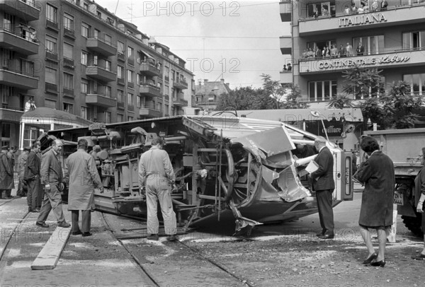 Tramway accident in Zurich 1969