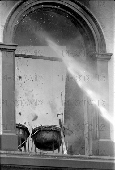 Fire at Technikum Winterthur 1968