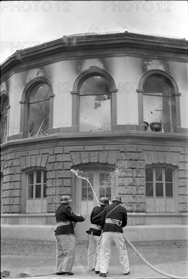 Fire at Technikum Winterthur 1968