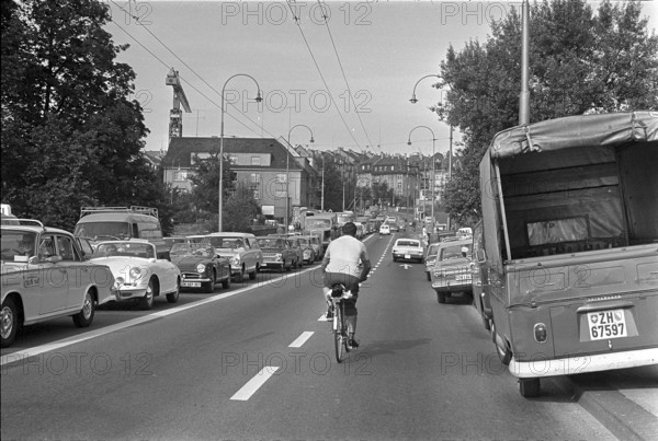 Kornhaus bridge in Zurich Wipkingen 1968