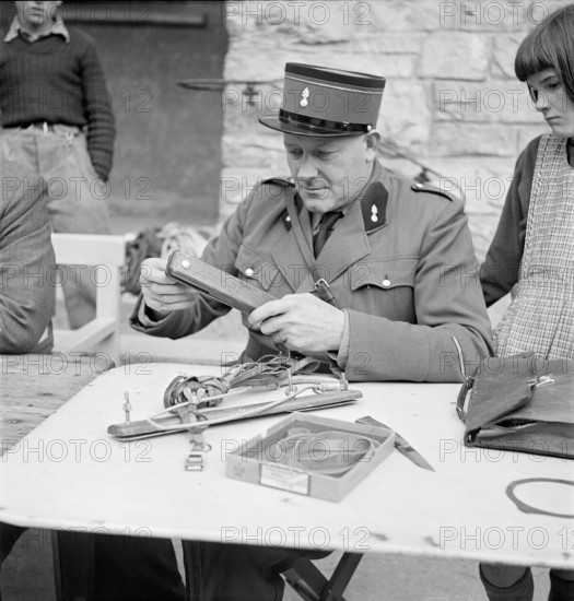 Mountain guides inspection, Zermatt 1952: equipment control