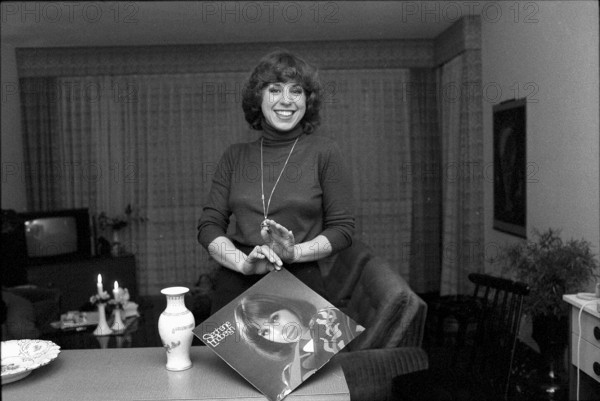 Stefanie Lindbergh, pop singer with her LP 1981
