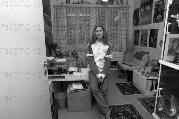 Denise Biellmann in her girls room 1981