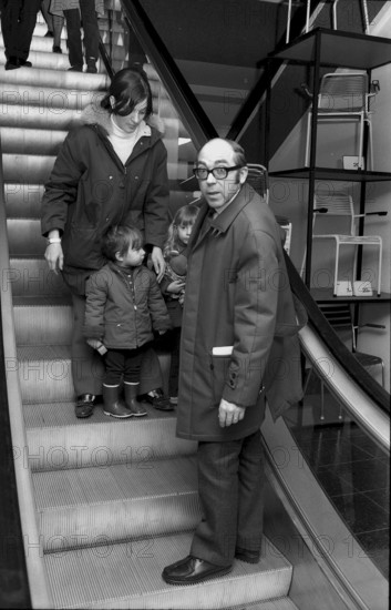 Escalator in the shopping center Spreitenbach 1970