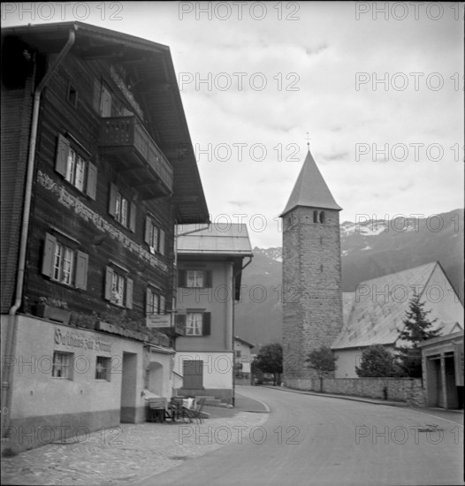 Gasthaus zur Sonne GR, around 1945