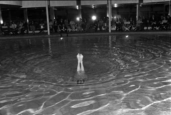 New indoor pool in the Palace hotel, St. Moritz 1970