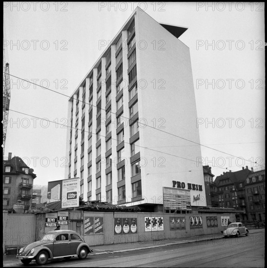High-rise building ""zur Schmiede"", Zurich-Wiedikon 1958