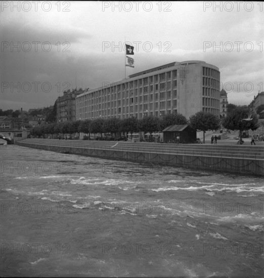 Geneva, Hotel du Rhone 1950