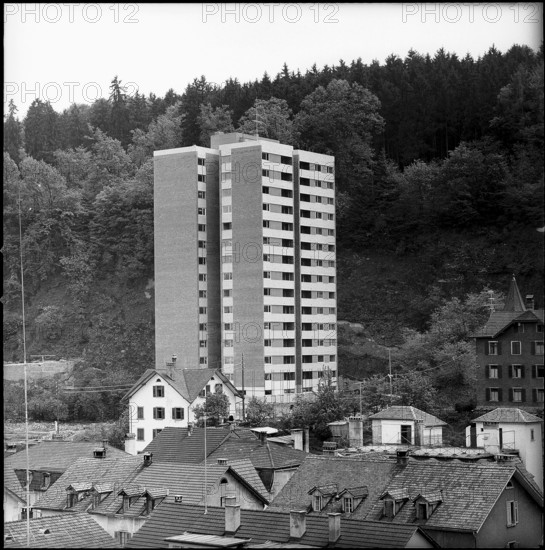 High-rise building ""Reussblick"" Lucerne, 1960