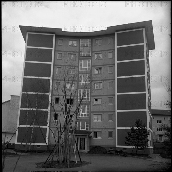 High-rise building in Moos, Zurich-Wollishofen 1954