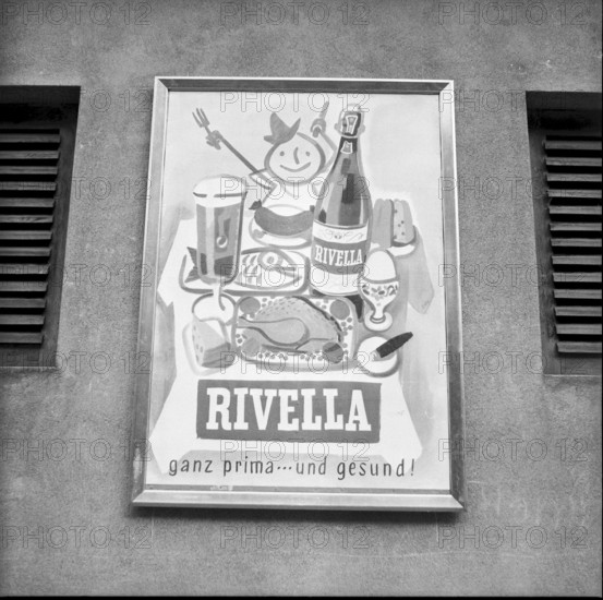 Rivella advertisement in Zurich, 1955