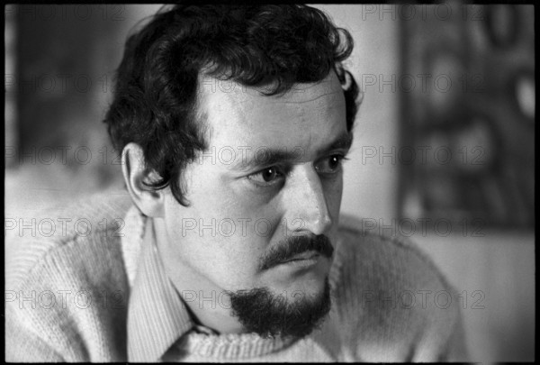 Author Ernst Eggimann at home in Langnau im Emmental 1968