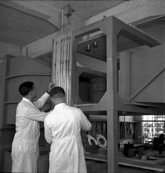 Technical college for airplane technicians at Dornier company in Altenrhein, 1942