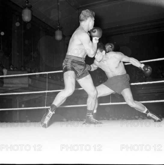 Boxing professional fight, heavy welter weight, Berne 1964