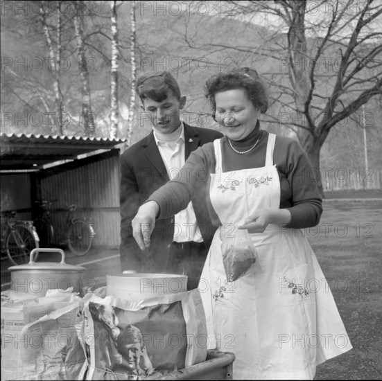 Bread for All"" soup day in Aarburg, 1966