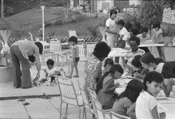 Terre des hommes"" takes care of children from Asia, Massongex VS, 1973